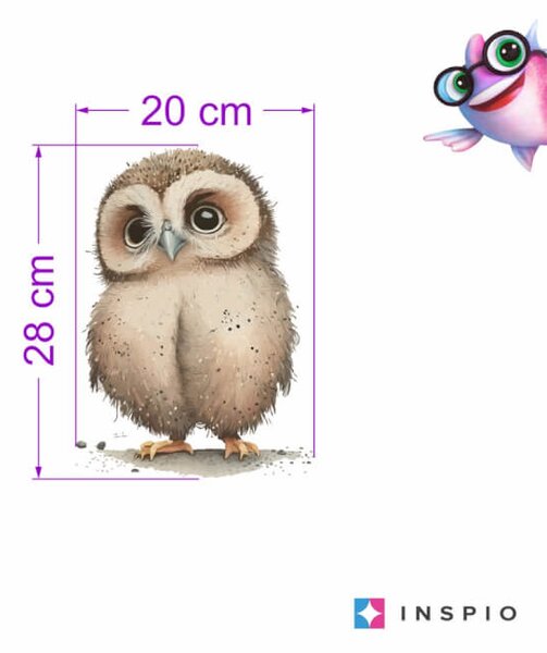 Adesivi per la camera dei bambini - Adorabile gufo