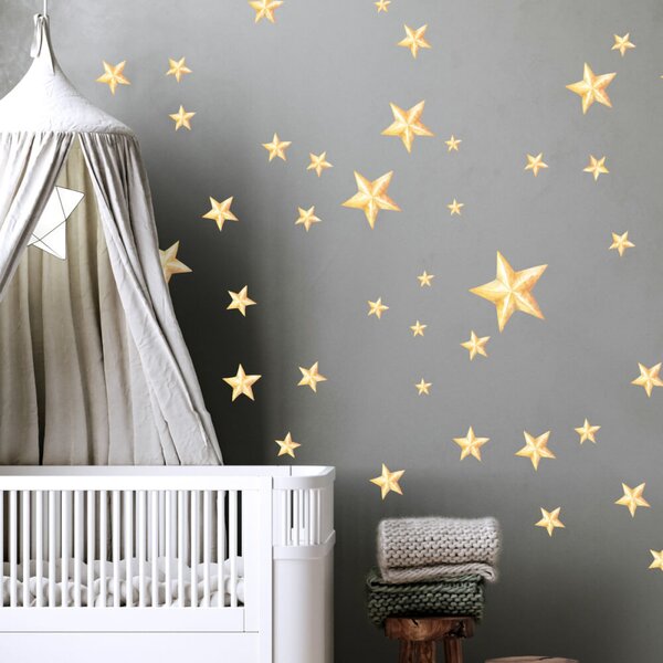 Stelle - Adesivi murali per bambini in tre colori