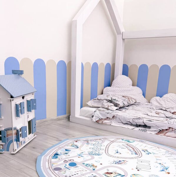 Adesivi riposizionabili Arco - Blue Beige (beige neutro - blu)