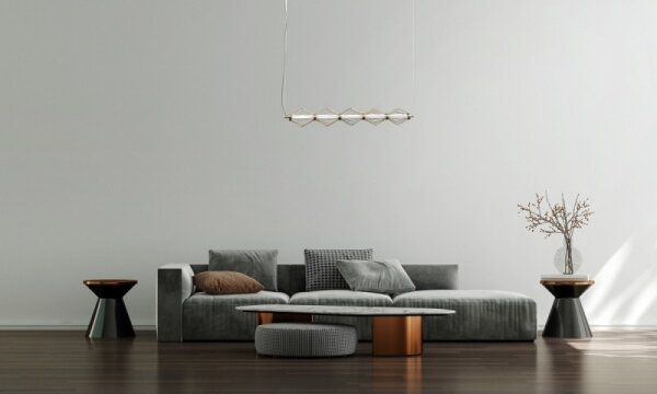 ITALUX PND-34403-5-HBR - Lampadario LED sospeso su cavo SEVILLA LED/25W/230V 3000K dorato