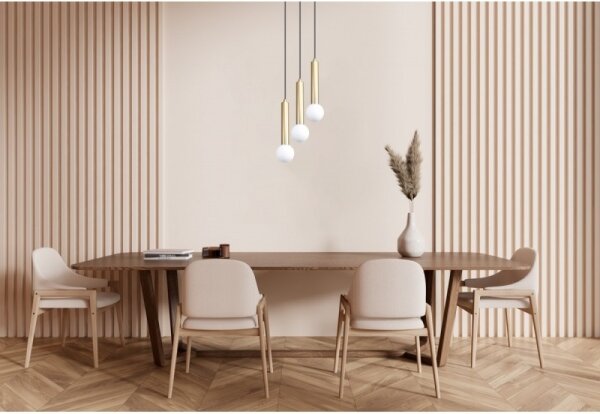 ITALUX PND-33574-3-GD - Lampadario sospeso su cavo FILANO 3xG9/5W/230V oro