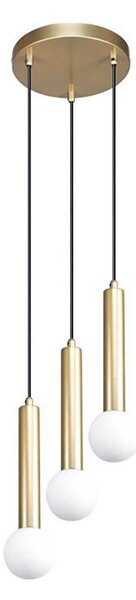 ITALUX PND-33574-3-GD - Lampadario sospeso su cavo FILANO 3xG9/5W/230V oro