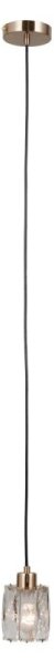 ITALUX PND-40813-1-HBR - Lampadario a sospensione TORNO con cavo 1xE14/40W/230V, dorato