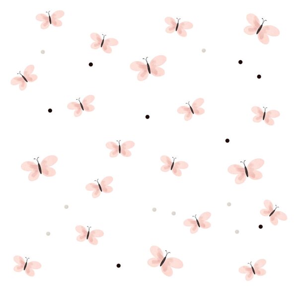 Adesivi murali per bambina - Papillon rosa