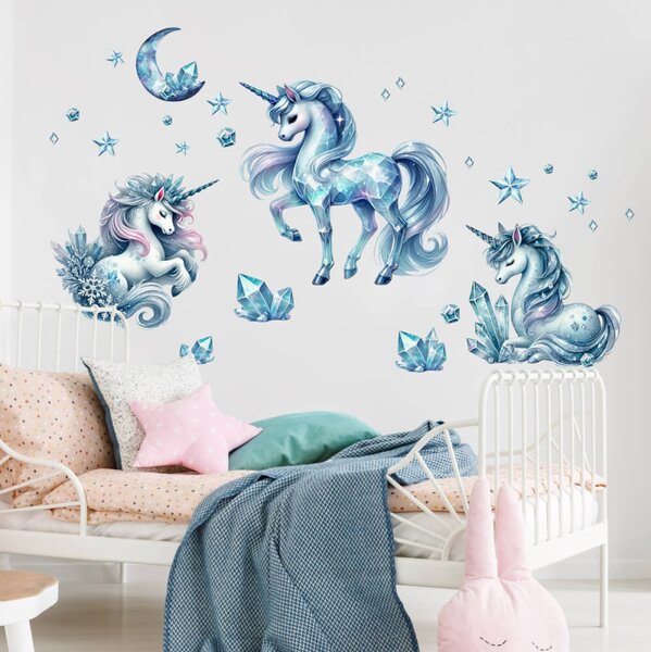 Adesivi murali - Unicorni di cristallo
