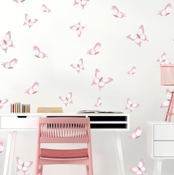Decorazioni paret - Farfalle rosa