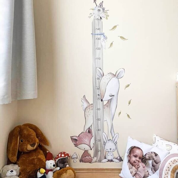 Metro adesivo per bambini - Animali della foresta