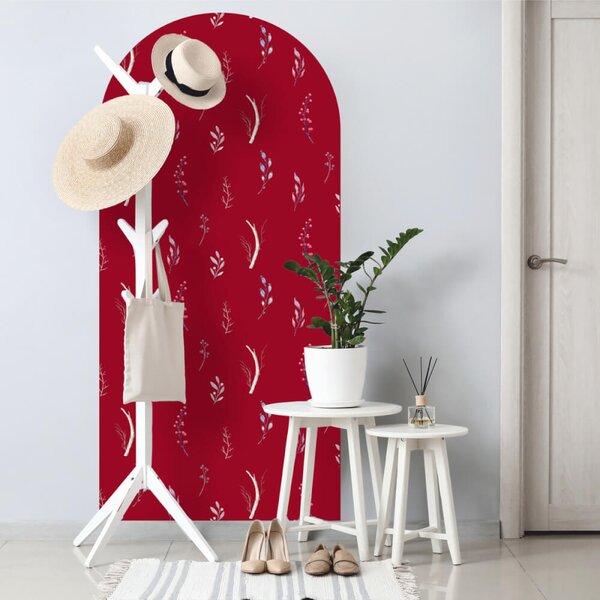 Adesivo murale per ingresso – Arco floreale decorativo