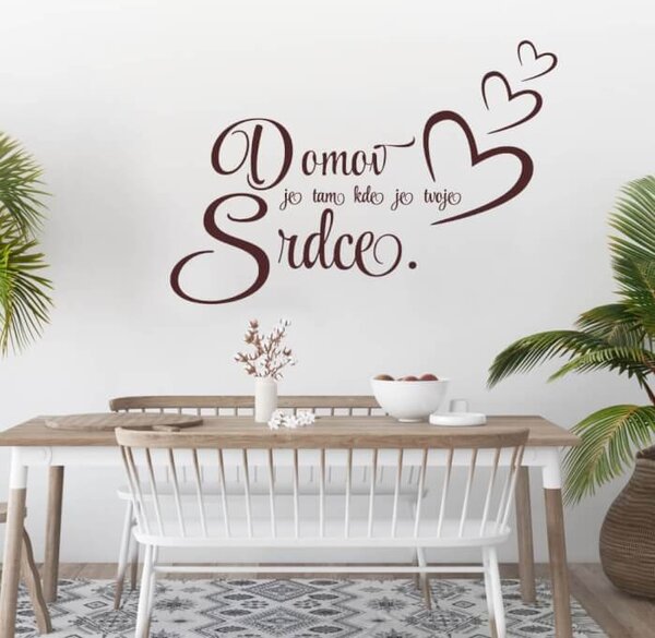 Adesivo da parete - Casa e cuore