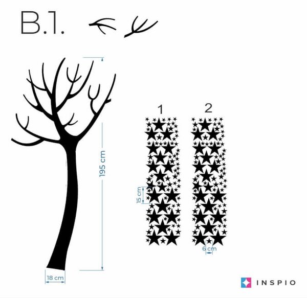 Albero con stelle