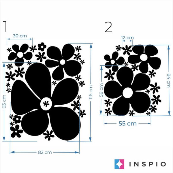 Adesivi fiori - per la camera dei bambini