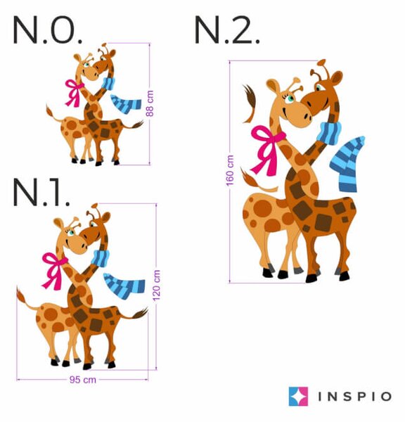 Adesivo da parete - Giraffe