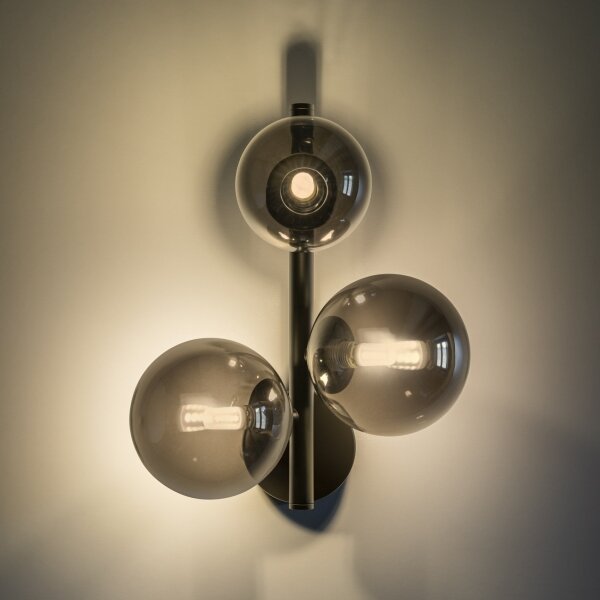 Ideal Lux - Lampada da parete LED PERLAGE 3xG9/3W/230V nero/fumé