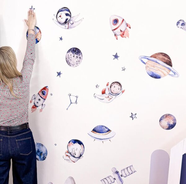 Adesivi da parete - Piccoli astronauti