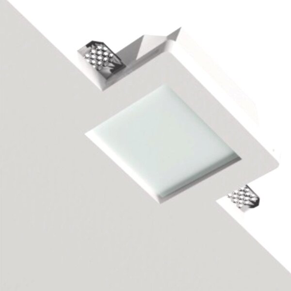 Faretto incasso lampadari bartalini egnehenots 080 gu10 led vetro gesso verniciabile - Lampadari Bartalini Gesso