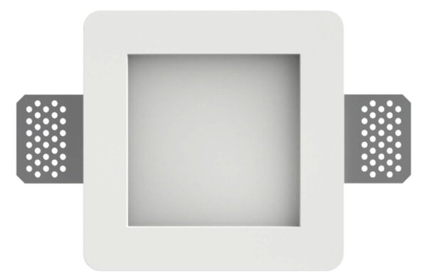 Faretto incasso lampadari bartalini egnehenots 080 gu10 led vetro gesso verniciabile - Lampadari Bartalini Gesso