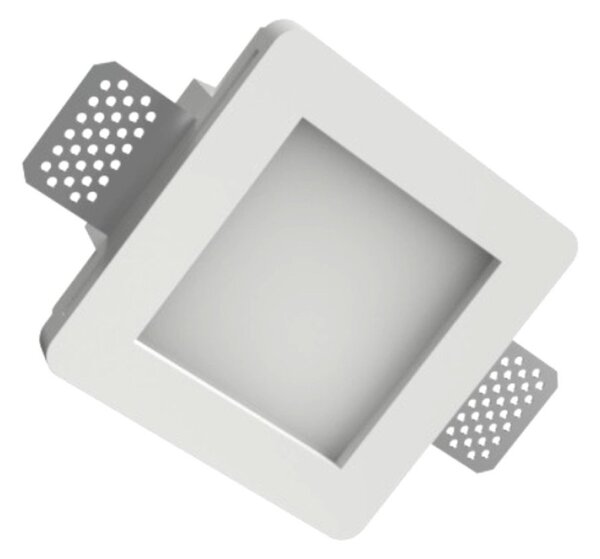 Faretto incasso lampadari bartalini egnehenots 080 gu10 led vetro gesso verniciabile - Lampadari Bartalini Gesso