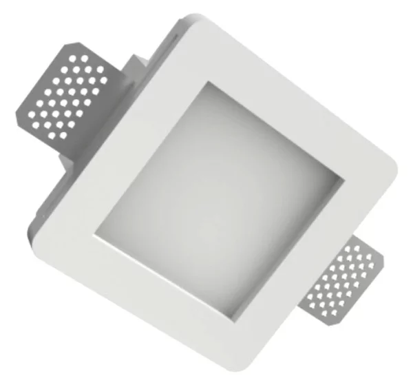 Faretto incasso lampadari bartalini egnehenots 080 gu10 led vetro gesso verniciabile - Lampadari Bartalini Gesso