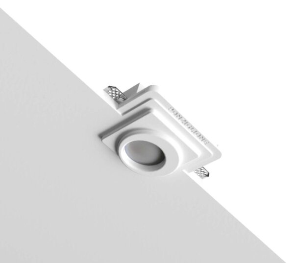 Faretto incasso gesso lampadari bartalini xilef fp6 gu10 led verniciabile - Lampadari Bartalini Gesso