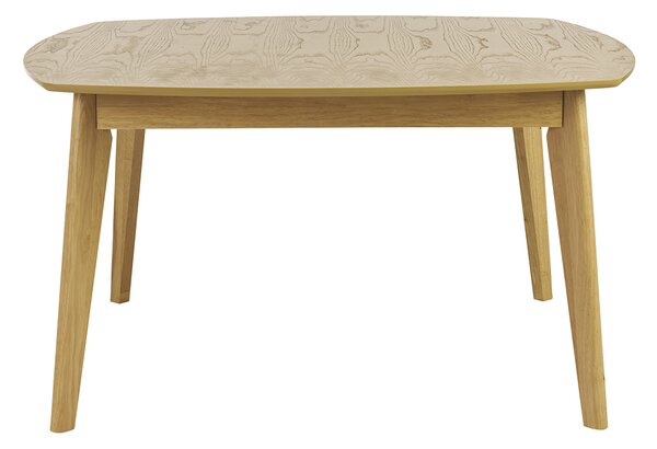Tavolo da pranzo quadrato scandinavo legno chiaro quercia L140 cm LEENA