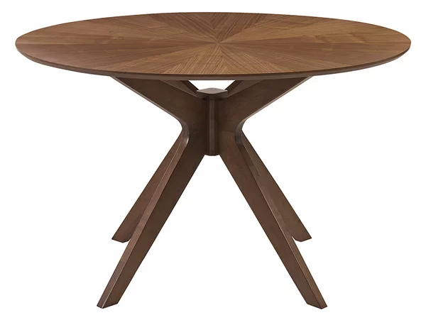 Tavolo da pranzo design rotondo in noce D120 cm DIELLI