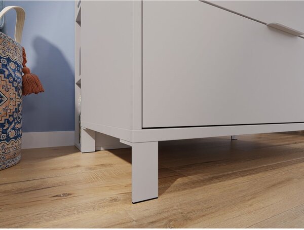 Cassettiera per bambini color crema con fasciatoio 89x102x77 cm Alkmaar – Germania