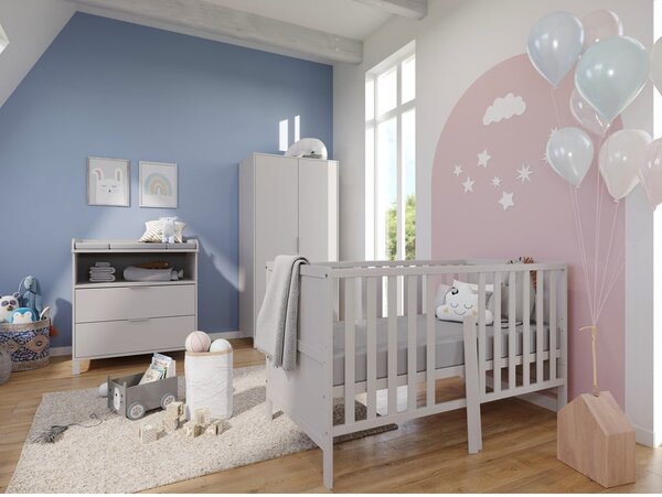 Cassettiera per bambini color crema con fasciatoio 89x102x77 cm Alkmaar – Germania