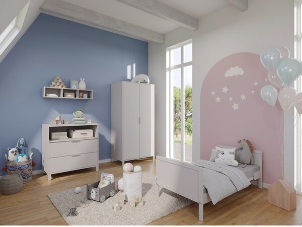 Cassettiera per bambini color crema con fasciatoio 89x102x77 cm Alkmaar – Germania