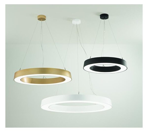 GLOBUS LAMPADARIO A SOSPENSIONE AD ANELLO 3 MISURE LED DIMMERABILE LUCE CCT 3000K-4000K 3 COLORI