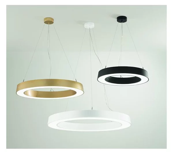 GLOBUS LAMPADARIO A SOSPENSIONE AD ANELLO 3 MISURE LED DIMMERABILE LUCE CCT 3000K-4000K 3 COLORI