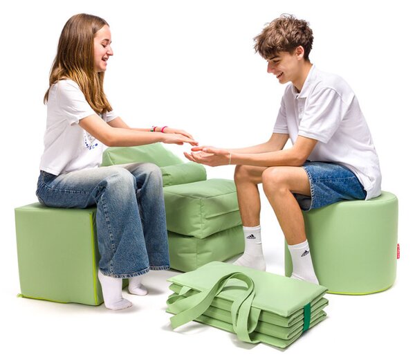 Pouf poltrona sacco oscar in poliestere outdoor