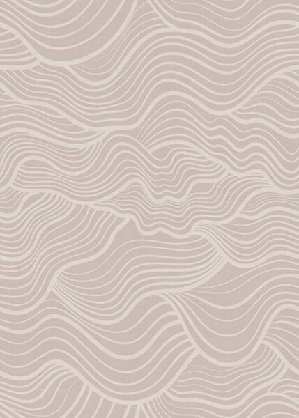 Carta da parati Linee ondulate tono su tono su beige caldo, Parati astratta classici, a00681v1 : Uwalls.it