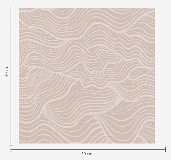 Carta da parati Linee ondulate tono su tono su beige caldo, Parati astratta classici, a00681v1 : Uwalls.it