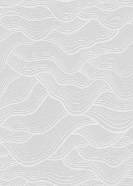 Carta da parati Onde grigio chiaro molto leggere con un ritmo di linee sottili, Parati astratta classici, a00682 : Uwalls.it