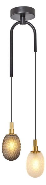 Lampadario su cavo CACTUS 2xG9/5W/230V grigio/bianco