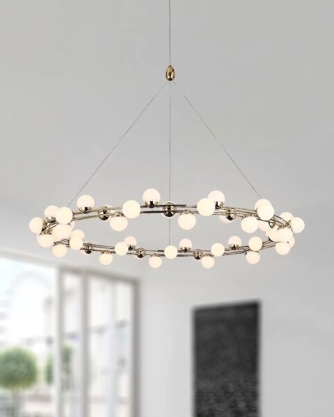 Lampadario LED a sospensione MARS LED/50W/230V 3000K oro