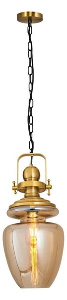 Lampadario a catena BOTTLE 1xE27/40W/230V dorato