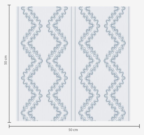 Carta da parati Zigzag in pizzo, blu freddo, Parati astratta classici, a00689v1 : Uwalls.it
