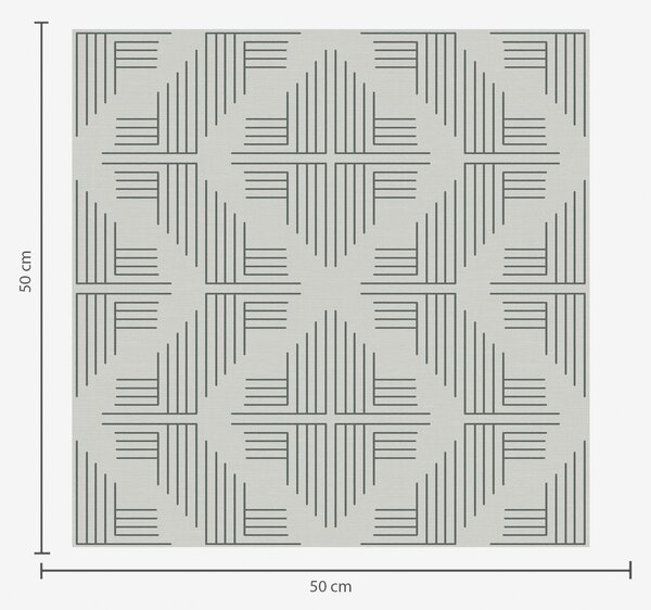 Carta da parati Linee di ardesia che formano quadrati a gradini su sfondo grigio chiaro, Parati astratta classici, a00909 : Uwalls.it