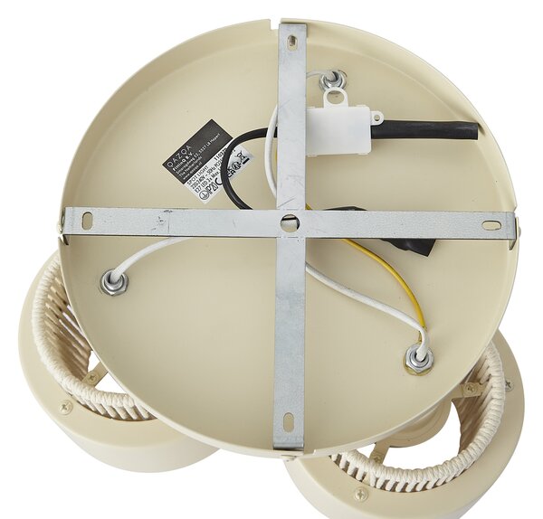 Faretto da soffitto moderno beige a 3 luci con faretti orientabili - Kora