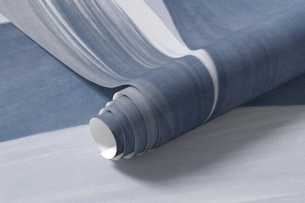Carta da parati Piume astratte con texture in blu, bianco, grigio e varie sfumature, sovrapposte, Carta da parati lastrazione, w09531v1 : Uwalls.it