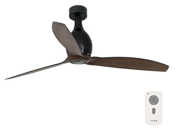 FARO 32028 - Ventilatore da soffitto MINI ETERFAN nero + telecomando