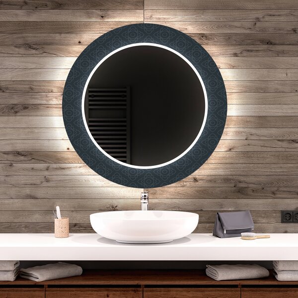 Specchio Decorativo Rotondo Retroilluminato a LED Per Il Bagno - Elegant