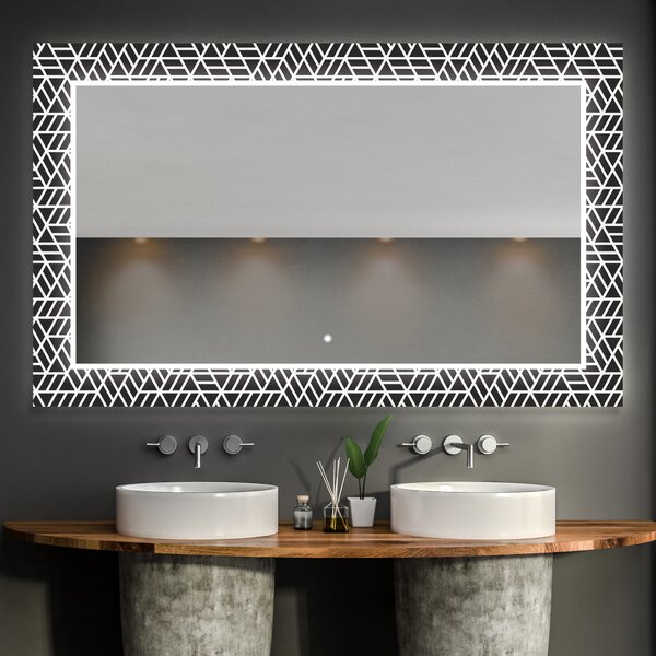 Specchio Decorativo Retroilluminato Per Bagno - Triangless
