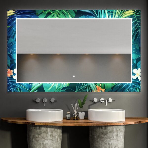 Specchio Decorativo Retroilluminato Per Bagno - Tropical