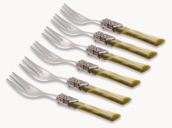 Set di 6 forchette da dessert Syrah