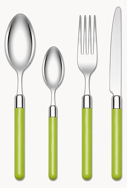 Set di 24 posate Pastello, 6 persone