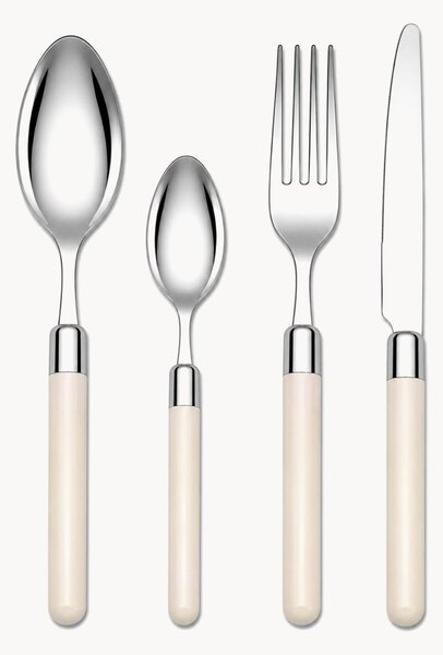 Set di 24 posate Pastello, 6 persone