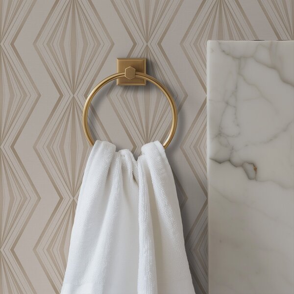 Carta da parati Ornamento leggero con diamanti in tranquille tonalità beige, Parati astratta classici, a00925v2 : Uwalls.it