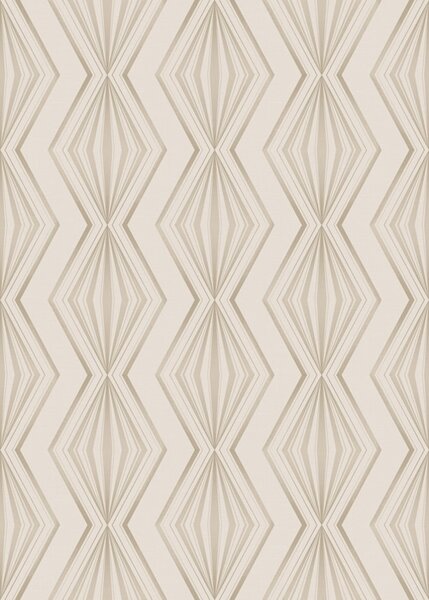 Carta da parati Ornamento leggero con diamanti in tranquille tonalità beige, Parati astratta classici, a00925v2 : Uwalls.it